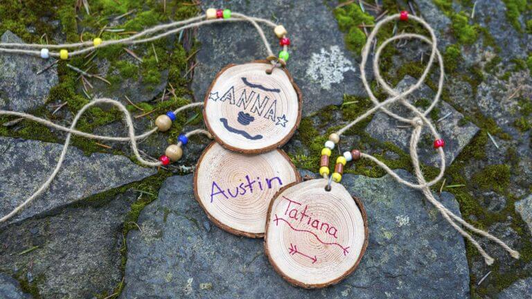 handmade necklaces made wood with beads